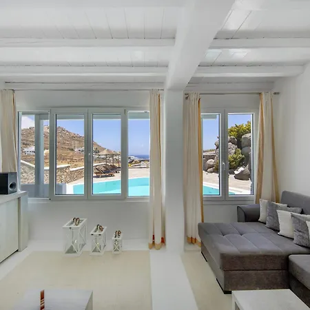 In Mykonos With Sea View And Pool Kalafáti