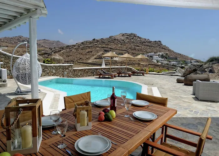 In Mykonos With Sea View And Pool Kalafatis