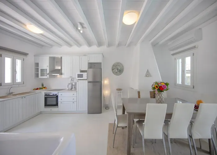 In Mykonos With Sea View And Pool