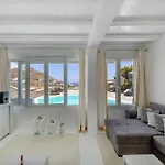 In Mykonos With Sea View And Pool Kalafatis