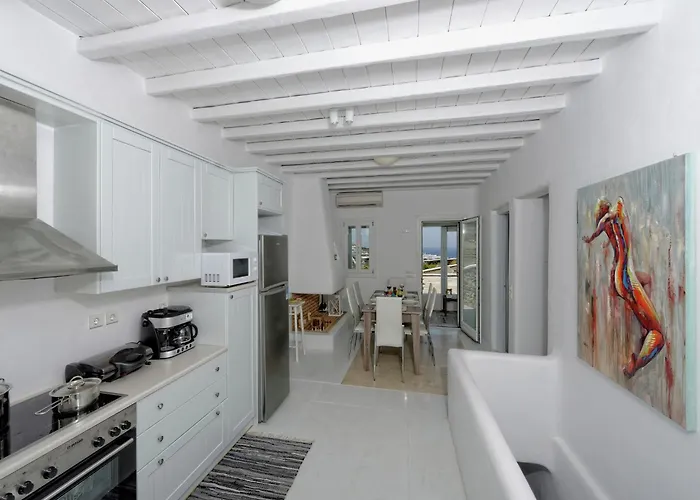 In Mykonos With Sea View And Pool Kalafatis